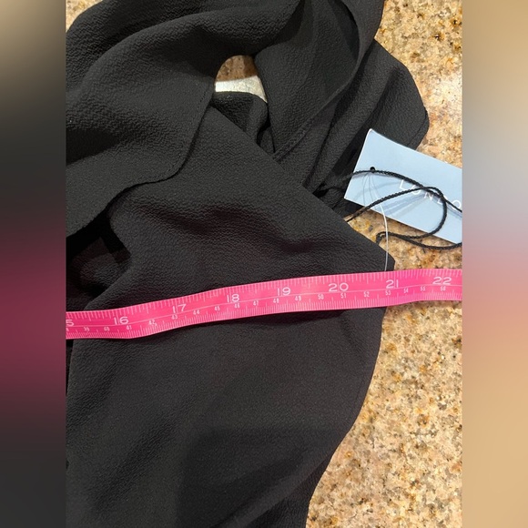 London Times Women’s Cold Shoulder Ruffle Tank Jumpsuit Flowy Wide Leg NWT - Picture 12 of 15